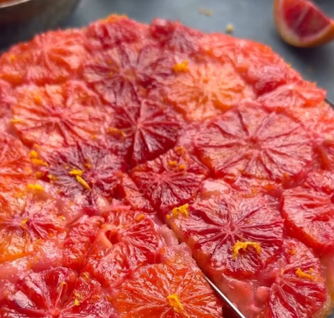 Blood Orange & Rosemary Upside-Down Cake