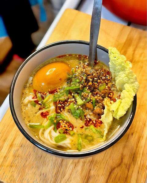 Speedy Tahini Mushroom Ramen by Lecia Jacobs