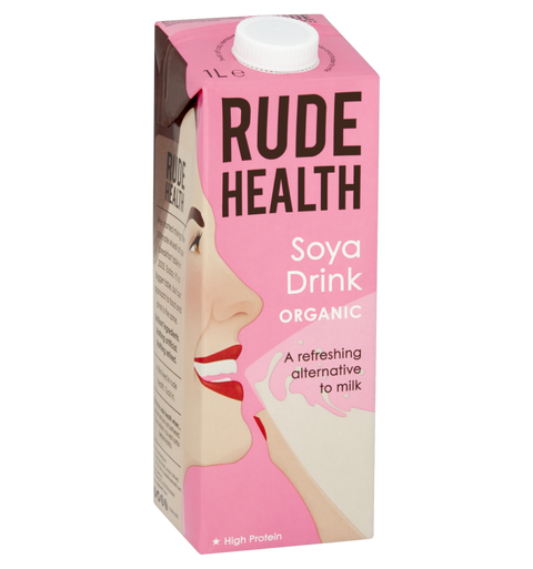 rude health organic soya milk drink 1l