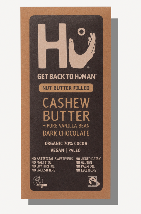 hu kitchen cashew butter & vanilla dark chocolate 60g