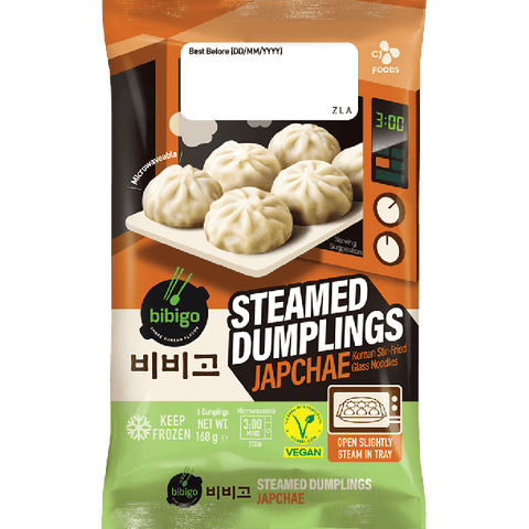 CJ Bibogo Microwavable Steamed Mandu(Japchae) 168G