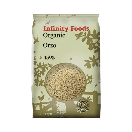 Infinity - Organic Orzo - rice shape from durum wheat - white 450g