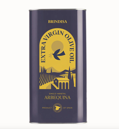 Brindisa 100% Arbequina Extra Virgin Olive Oil, 1L Tin