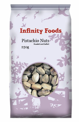 Infinity Foods - Organic Pistachios roasted and salted 250g