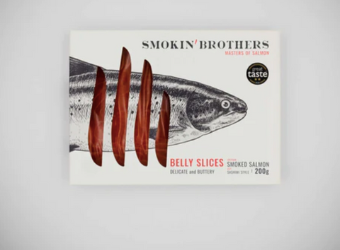 Smokin' Brothers: Sashimi Grade Sliced Salmon Belly 200g