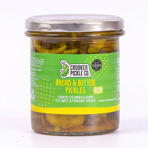 crooked pickle bread and butter pickles