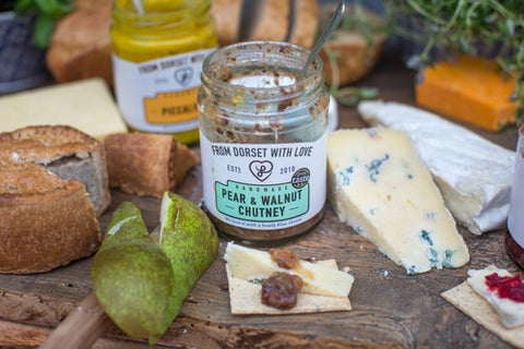 from dorset with love pear and walnut chutney