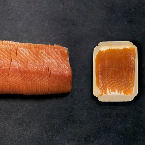 salmon belly sashimi